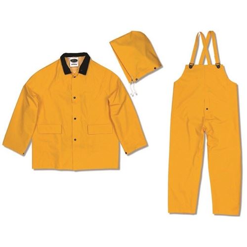 Picture of Viking® 35100 Series Yellow Open Road Light Industrial 3 Piece Rain Suit - Large