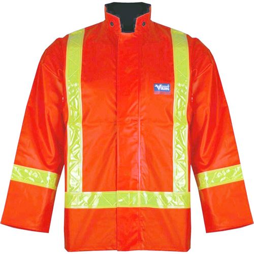 Picture of Viking® 6210 Series Orange Journeyman Hi-Viz PVC Rain Suit Jacket - 2X-Large