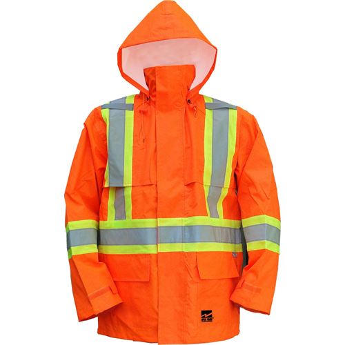 Picture of Viking® 6323 Series Orange Open Road® 150D Hi-Viz Rain Suit Jacket - 2X-Large