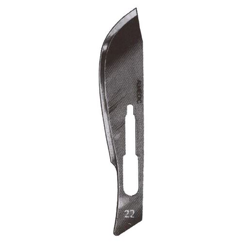 Picture of Almedic Sterile Stainless Steel A6 Scalpel Blades - Size 22