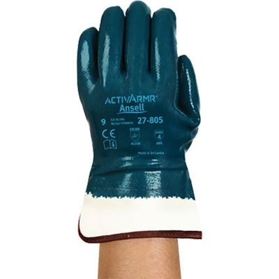 Picture of Ansell ACTIVARMR® 27-805 Heavy Duty Nitrile Coated Glove - Size 10