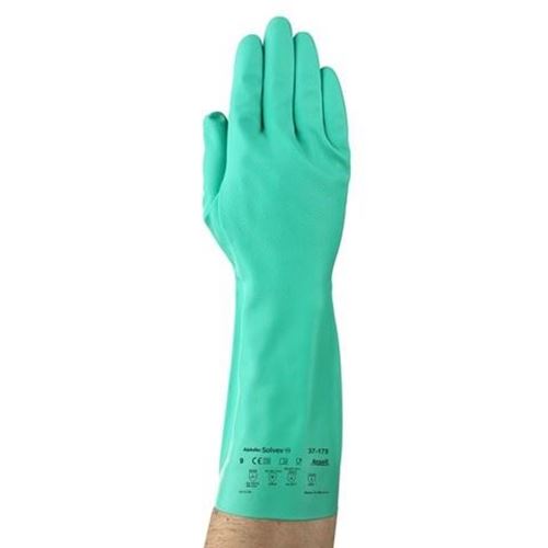 Picture of Ansell 37-175 AlphaTec® Solvex® 13" Chemical Resistant Gloves - Size 10