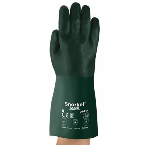 Picture of Ansell Snorkel® Oil and Chemical Resistant 12" Premium PVC Gloves - Size 10