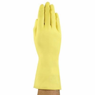 Picture of Ansell G12Y Yellow Latex Gloves