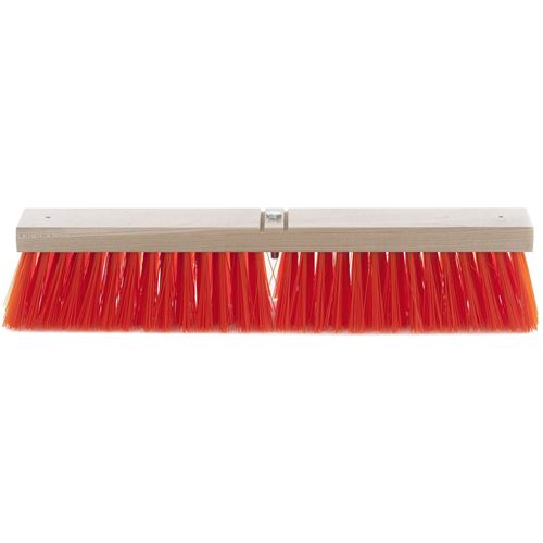 Picture of AGF Synthetic Coarse Sweep Safety Orange Push Broom Head - 18" Stiff