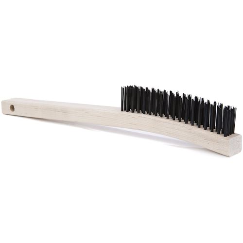 Picture of AGF 4 Row Tempered Steel Wire Brush - Long Curved Handle