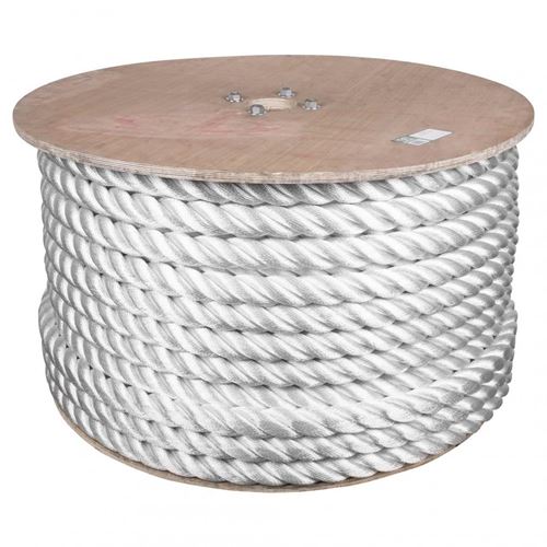 Barry & Boulerice® 3-Strand Twisted White Nylon Rope - Bulk
