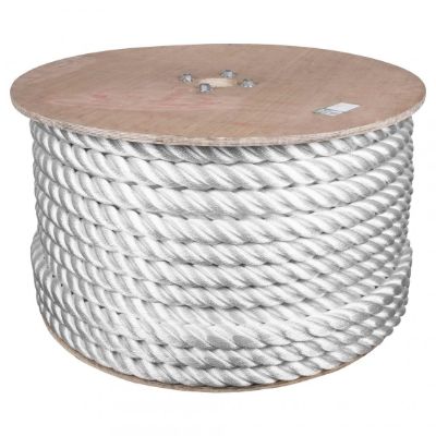 Picture of Barry & Boulerice® 3-Strand Twisted White Nylon Rope - Bulk