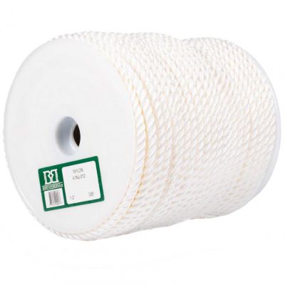 Picture of Barry & Boulerice® 3-Strand Twisted White Nylon Rope - Jumbo Reels