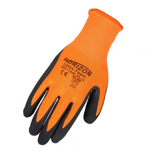 Picture of Horizon™ Hi-Vis Orange Latex Foam Coated Gloves - Small/Medium