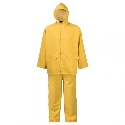 Picture of WORKTUFF™ Yellow PVC 2-Piece Rain Suit - Large