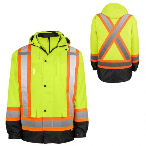 Picture of TERRA® 7-in-1 Hi-Vis Yellow Parka - 2X-Large