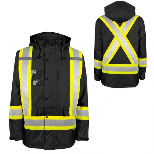 Picture of TERRA® Hi-Vis Black Parka - 2X-Large