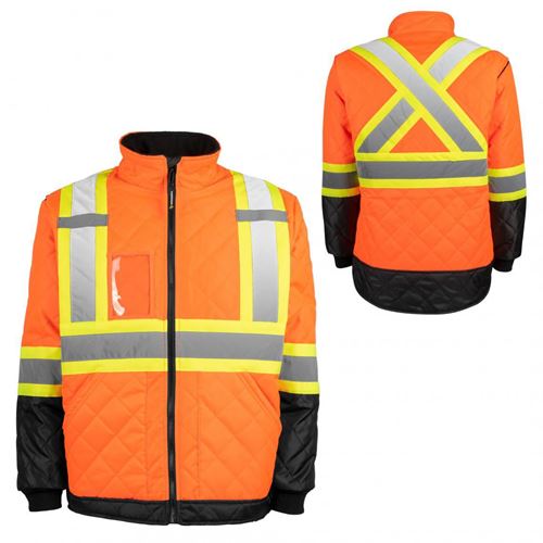 Picture of TERRA® Hi-Vis Lined Orange Freezer Jacket - 3X-Large