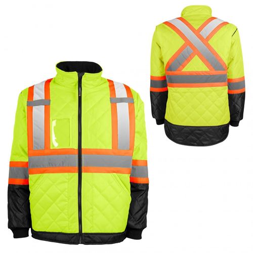 Picture of TERRA® Hi-Vis Lined Yellow Freezer Jacket - Medium