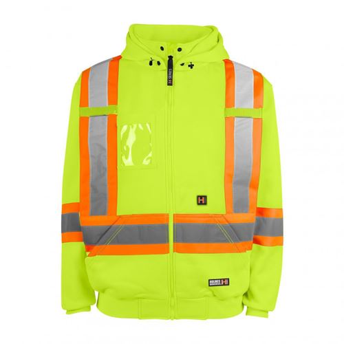 Picture of Holmes Workwear® Yellow 116506 Hi-Vis Heated Hoodies - 2X-Large