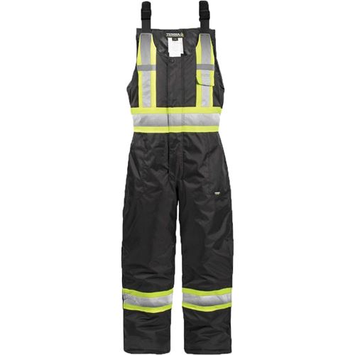 Picture of TERRA® Hi-Vis Black 300D Winter Insulated Bib Overalls - 2X-Large