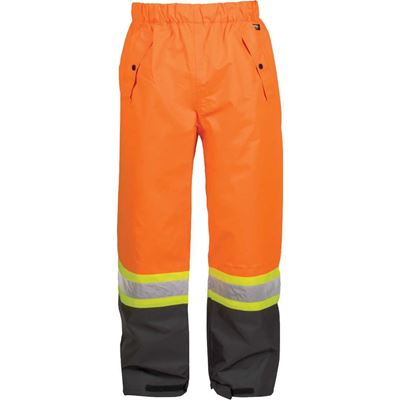 Picture of TERRA® 116520 Hi-Vis Orange 300D Polyester Rain Suit Pants - Medium