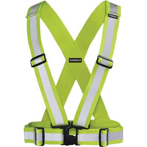 Picture of TERRA® Hi-Vis Yellow Adjustable Safety Sash