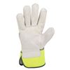 Picture of Horizon™ Lime Green Hi-Vis Cowhide One-Piece Palm-Lined Work Gloves