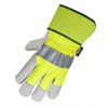 Picture of Horizon™ Lime Green Hi-Vis Cowhide One-Piece Thinsulate™ Lined Work Gloves