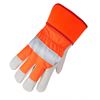 Picture of Horizon™ Orange Hi-Vis Cowhide One-Piece Palm-Lined Work Gloves