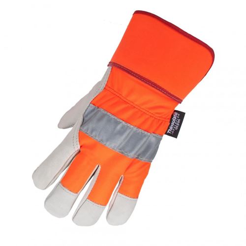 Picture of Horizon™ Orange Hi-Vis Cowhide One-Piece Thinsulate™ Lined Work Gloves