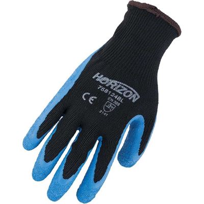 Picture of Horizon™ Blue Textured Latex Palm Gloves - Medium