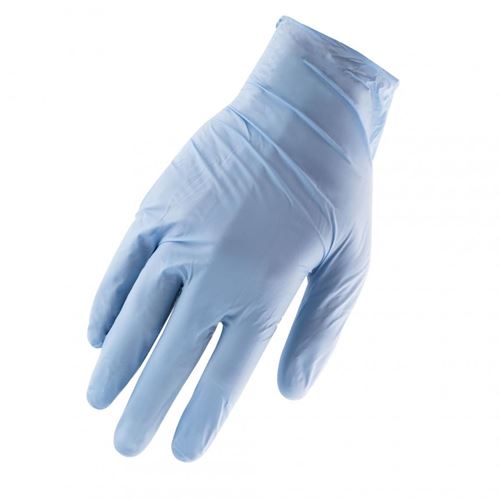 Picture of Horizon™ Blue 4 mil Nitrile Disposable Work Gloves - Small