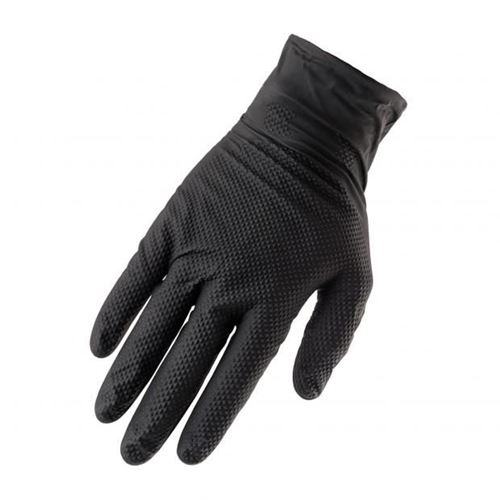 Picture of WORKTUFF™ Black 8 mil Nitrile Disposable Work Gloves - Large