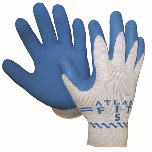 Picture of Showa Best Atlas 300 Grey String Knit Natural Rubber Coated Glove - Size 9