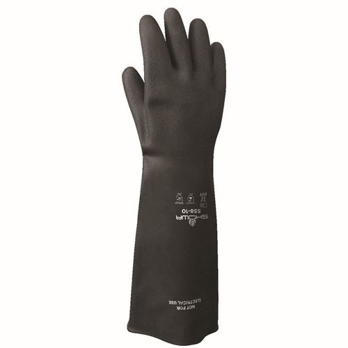 Picture of Showa Best Natural Rubber HD 558 Chemical Resistant Latex Glove - X-Large