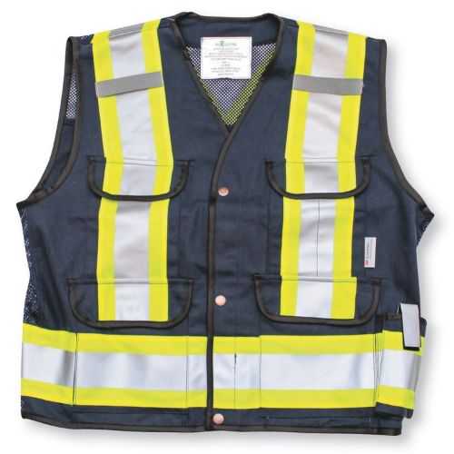 Picture of Big K K700 Navy Blue Supervisor Safety Vest