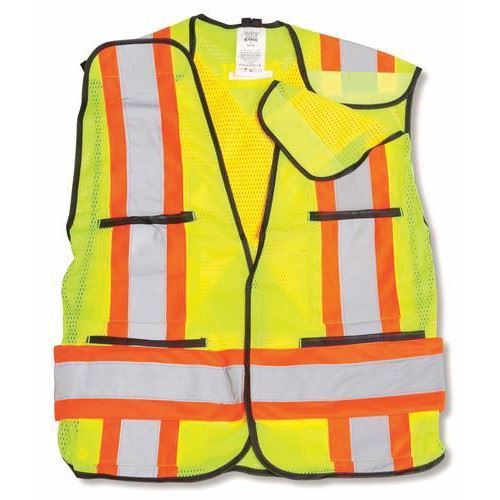 Picture of Big K BK101 Lime Green Universal Polyester Soft Mesh Safety Vests