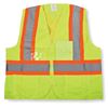 Picture of Big K BK204 Green Sized Polyester Zipper Safety Vests - Large/X-Large