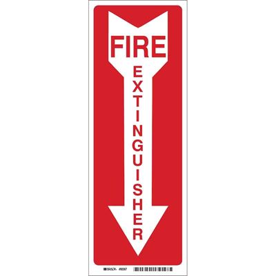 Picture of Brady Fire Extinguisher Signs