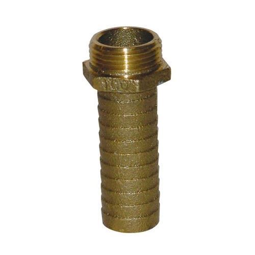 Buchanan Rubber 1" Male Only Brass Long Shank Hose Fitting MacMor