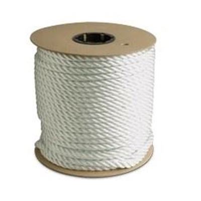 Picture of Canada Cordage 3-Strand Twisted White Nylon Rope - Jumbo Reels