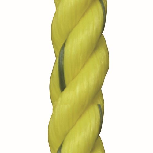 Picture of Canada Cordage 3-Strand Twisted Yellow Polypropylene Rope - 3/8"