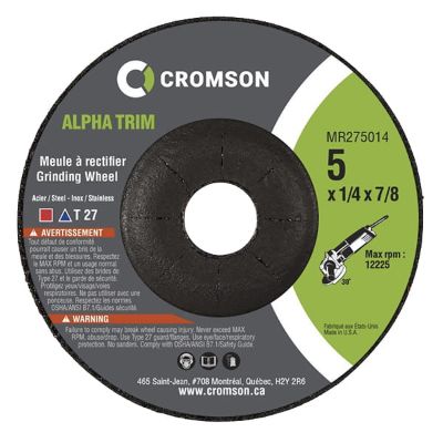 Picture of Cromson Alpha Trim Grinding Wheels - Type 27 (Depressed Centre)