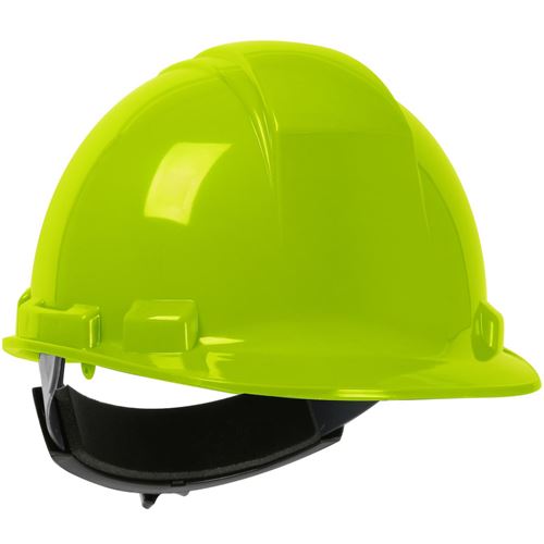 Picture of Dynamic™ Hi-Viz Lime Yellow Whistler™ Hard Hat, Type 1 - Ratchet Suspension