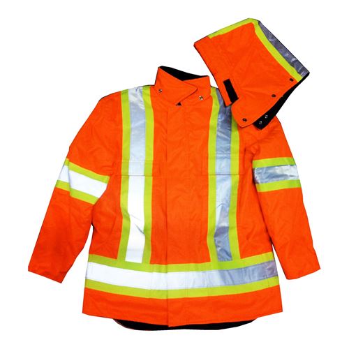 Picture of Stalworth Style 299 Orange Premium Waterproof Insulated Hydro Parka with Reflective Tape - 2X-Large