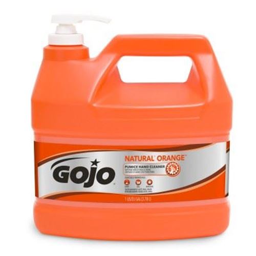 Picture of GOJO® Natural Orange Hand Cleaner with Pumice - 1 Gallon Pump Dispenser