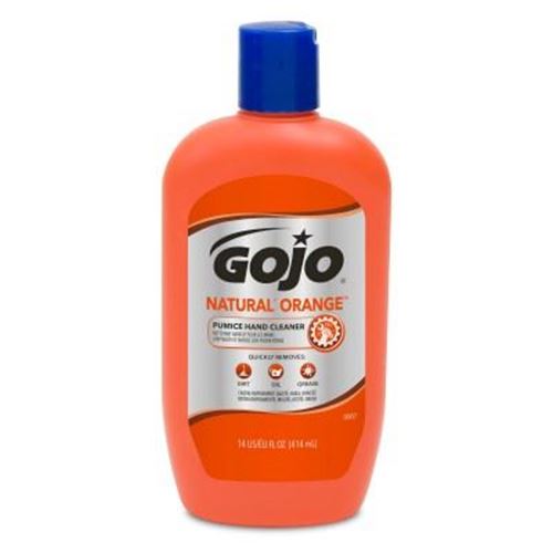 Picture of GOJO® Natural Orange Hand Cleaner with Pumice - 14 fl. oz. Squeeze Bottle