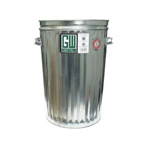 Galvanized Steel Garbage Can without Lid MacMor Industries