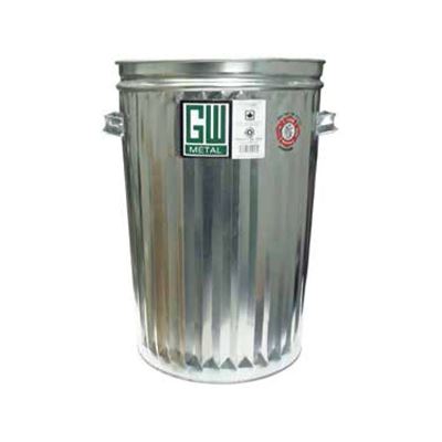 Picture of Galvanized Steel Garbage Can without Lid