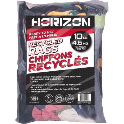 Picture of Horizon™ Coloured T-Shirt Wipers - 10 lbs. Compressed Bale