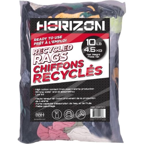 Picture of Horizon™ Coloured T-Shirt Wipers - 10 lbs. Compressed Bale