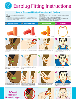Picture for Howard Leight - Earplug Instruction Poster