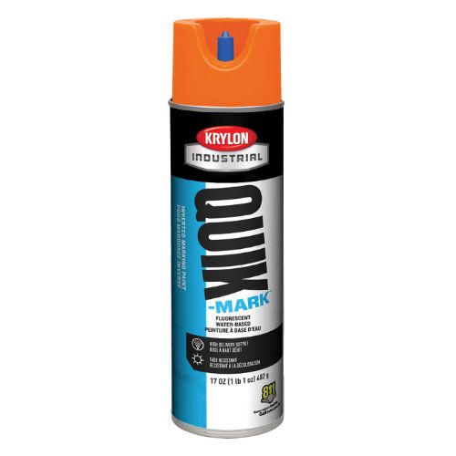 Picture of Krylon® Quik-Mark™ Water-Based Inverted Marking Paint - Fluorescent Orange